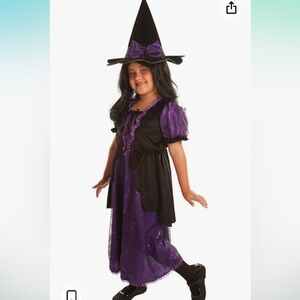 NWT Girls Witch Costume Halloween Suits Cosplay Party Dress Up Role Play Set